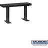 Aluminum Locker Bench - 36-inch Wide - 10-inch Deep by Salsbury – Black – Bolt Mounted by Salsbury