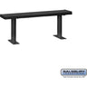 Aluminum Locker Bench - 60-inch Wide - 10-inch Deep by Salsbury – Black – Bolt Mounted by Salsbury