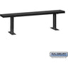 Aluminum Locker Bench - 84-inch Wide - 10-inch Deep by Salsbury – Black – Bolt Mounted by Salsbury