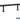 Aluminum Locker Bench - 84-inch Wide - 14-inch Deep by Salsbury – Black – Bolt Mounted by Salsbury