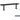 Aluminum Locker Bench - 84-inch Wide - 14-inch Deep by Salsbury – Black – Bolt Mounted by Salsbury