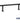 Aluminum Locker Bench - 96-inch Wide - 10-inch Deep by Salsbury – Black – Bolt Mounted by Salsbury
