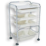 Alvida Plastic Cart with 4 Casters