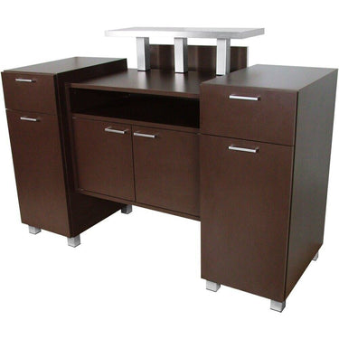 Amati Amico Reception Desk / 60"W x 26"D x 44"H / 50 Color Choices / Made to Order - Ships in 8-9 Weeks by Collins