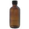 Amber Boston Round Glass Bottles - 4 oz. / Case of 128 by DL Pro