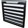 Aminah Wall-Mounted Nail Polish Display / Black with Silver Accents / Display Up To 360 Nail Polish Colors by HANS Equipment