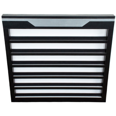 Aminah Wall-Mounted Nail Polish Display / Black with Silver Accents / Display Up To 360 Nail Polish Colors by HANS Equipment
