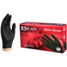 Ammex BX3 Black Nitrile Industrial Latex-Free PF Disposable Gloves | 3 mil Thick | Sizes S-XXL | 100 Gloves/Box; 10 Boxes/Case = Case of 1,000 by Ammex