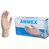 Ammex Clear Vinyl Exam Latex Free Disposable Gloves | Sizes S-XL | 100 Gloves/Box; 10 Boxes/Case = Case of 1,000 by Ammex