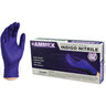 Ammex Indigo Nitrile Exam Latex-Free PF Disposable Gloves | 4 mil Thick | Sizes S-XL | 100 Gloves/Box; 10 Boxes/Case = Case of 1,000 by Ammex