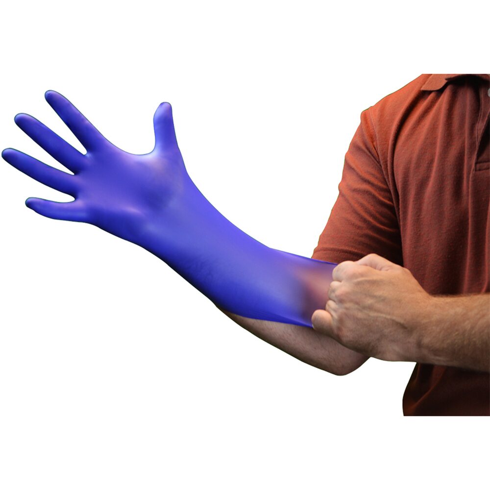 Ammex Indigo Nitrile Exam Latex-Free PF Disposable Gloves mil