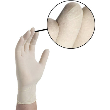 Ammex LX3 Ivory Latex Industrial Powder Free Disposable Gloves | 3 mil Thick | Sizes S-XL | 100 Gloves/Box; 10 Boxes/Case = Case of 1,000 by Ammex