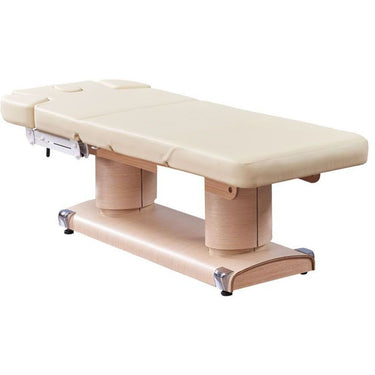 Amora Wood 4-Motor Electric Massage and Facial Bed by Meishida