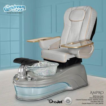 Ampro Pedicure Spa with Upgraded 9690 Chair / Featuring Advanced Massage Therapy by Gulfstream
