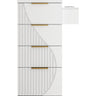 Anais Salon Trolley / 4 Storage Drawers Plus Tool Holder on Wheels for Salon Versability / White by Deco Salon Furniture