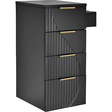 Anais Wall-Mount Styling Station Cabinet / White by Deco Salon Furniture