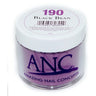 ANC Dip Powder - BLACK BEAN #190 / 2 oz. - part of the ANC Acrylic Nails Dipping System