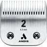 Andis CeramicEdge® Detachable Blade - Size: 2 - Specially Treated, Carbon-Steel Blade Resists Rust and Leaves Hair 1/4", 6.3mm
