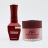 Aora 2-in-1 Set: Gel Polish 0.6 oz. + Dip/Acrylic Powder 2 oz. -#58 - Scarlet