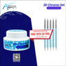 Aora 3D Chrome Gel 25 Grams, Free 1 Set / 5 Pieces 3D Applicator Tool