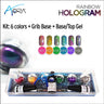 Aora Kit / 9 Pieces - Rainbow Chrome
