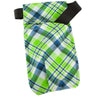 Appease Massage Bottle Holster - Blue Green Plaid