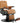 Archer Modern Barber Chair / Camel with Matte Black Frame by Hans Equipment