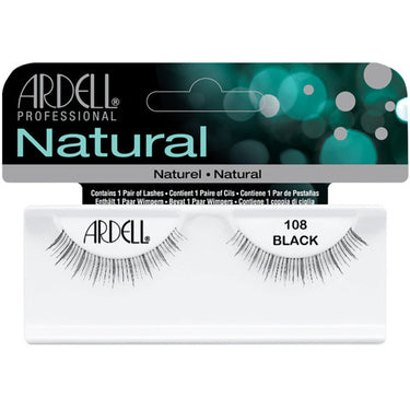 Ardell Natural Strip Lashes #108 - Black / 1 Pair