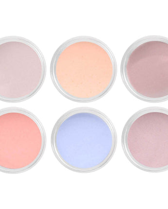 Artisan EZ Dipper Colored Acrylic Nail Dipping Powder - Send Me Nudes Collection - Set of 6 x 0.5 oz