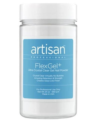 Artisan FlexGel+ Crystal Clear Gel Nail Powder / 24 oz. by Artisan