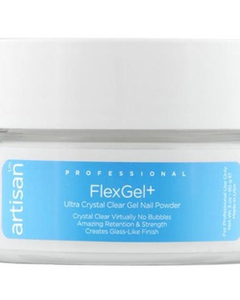 Artisan FlexGel+ Crystal Clear Gel Nail Powder / 3 oz. by Artisan