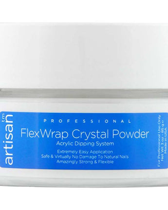 Artisan FlexWrap Crystal Clear Acrylic Dipping Powder - Bubble Free & Non Yellowing Formula - 3 oz. (85.05 grams)