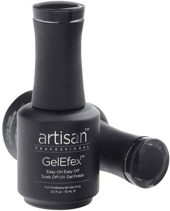 Artisan GelEfex Gel Nail Polish - Advanced Formula - Black Knight - 0.5 oz (15 mL.)