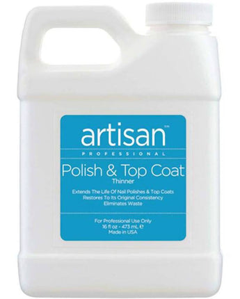 Artisan Nail Polish and Top Coat Thinner - Quickly Thin Out - Restore - Refill Size - 16 oz (473 mL.)