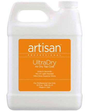 Artisan UltraDry Air Dry Top Coat - No Chip & Non Yellowing Formula - 32 oz (946 mL.)