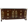 Asian Antique Style Double Cabinet Credenza - 8 Drawers by East-West Furnishings