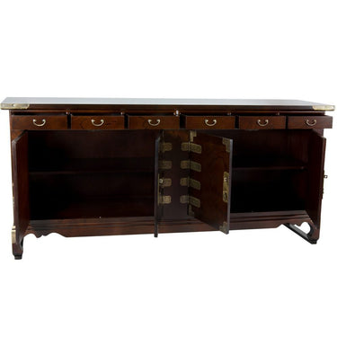 Asian Antique Style Double Cabinet Credenza - 8 Drawers by East-West Furnishings