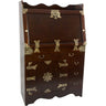 Asian Antique Style Drop Leaf Secretary Desk by East-West Furnishings
