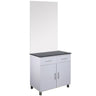 Aston Styling Station - White by Deco Salon Furniture