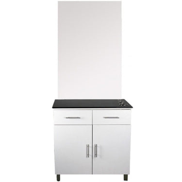 Aston Styling Station - White by Deco Salon Furniture