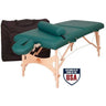 Aurora Portable Massage Table / Essential Package / Includes Table, Aero-Cel Face Rest, Semi-Round Bolster, Carry Case by Oakworks