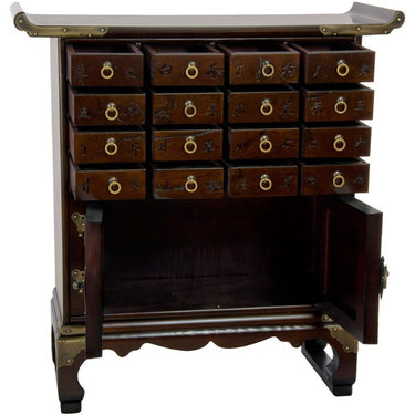 Authentic East Asian Herbal Medicine Apothecary Chest - 16 Drawers by East-West Furnishings
