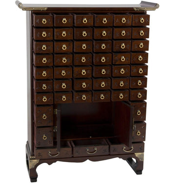 Authentic East Asian Herbal Medicine Apothecary Chest - 49 Drawers by East-West Furnishings
