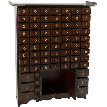 Authentic East Asian Herbal Medicine Apothecary Chest - 69 Drawers by East-West Furnishings