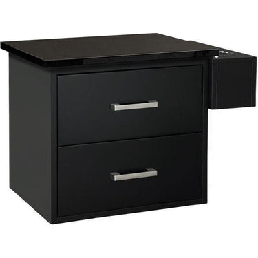Avida Space-Saving Wall-Mount Styling Station Cabinet / Black by Deco Salon Furniture
