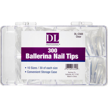 Ballerina Nail Tips Kit - Clear by DL Pro
