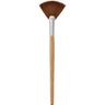 Bamboo Fan Mask Brush - 7.1" Long - 1.8" Wide / 50 Pack - Individually Wrapped