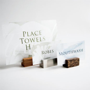 Bamboo Menu Holder / Place Card Holder / Sign Holder