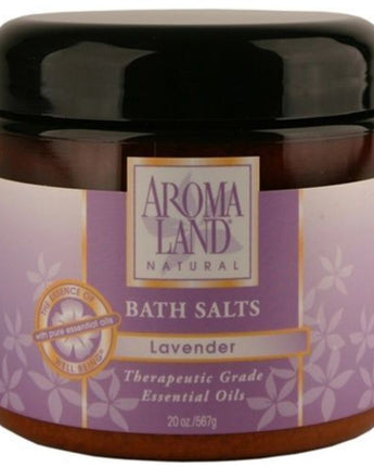 Bath Salts - Lavender 20 oz. / 6 Pack - Gifts / Wedding Favors / Retail by Aromaland