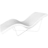 Bayside Relaxation Lounger with Standard Cushion / White by Touch America